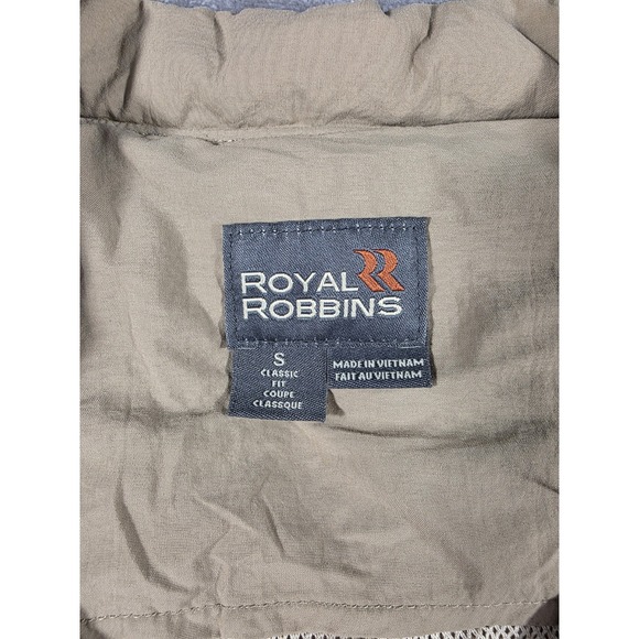 Royal Robbins Vest Mens Small Utility Outdoor Travel Fish Hunting Zip Up Beige - Picture 2 of 6